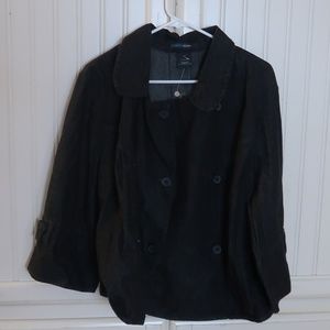 French Cuff Jean Jacket Plus Size 3x